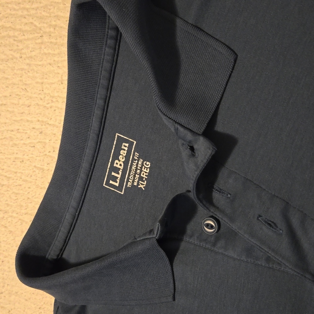 L.L. Bean long sleeve polo, soze XL - Picture 2 of 4